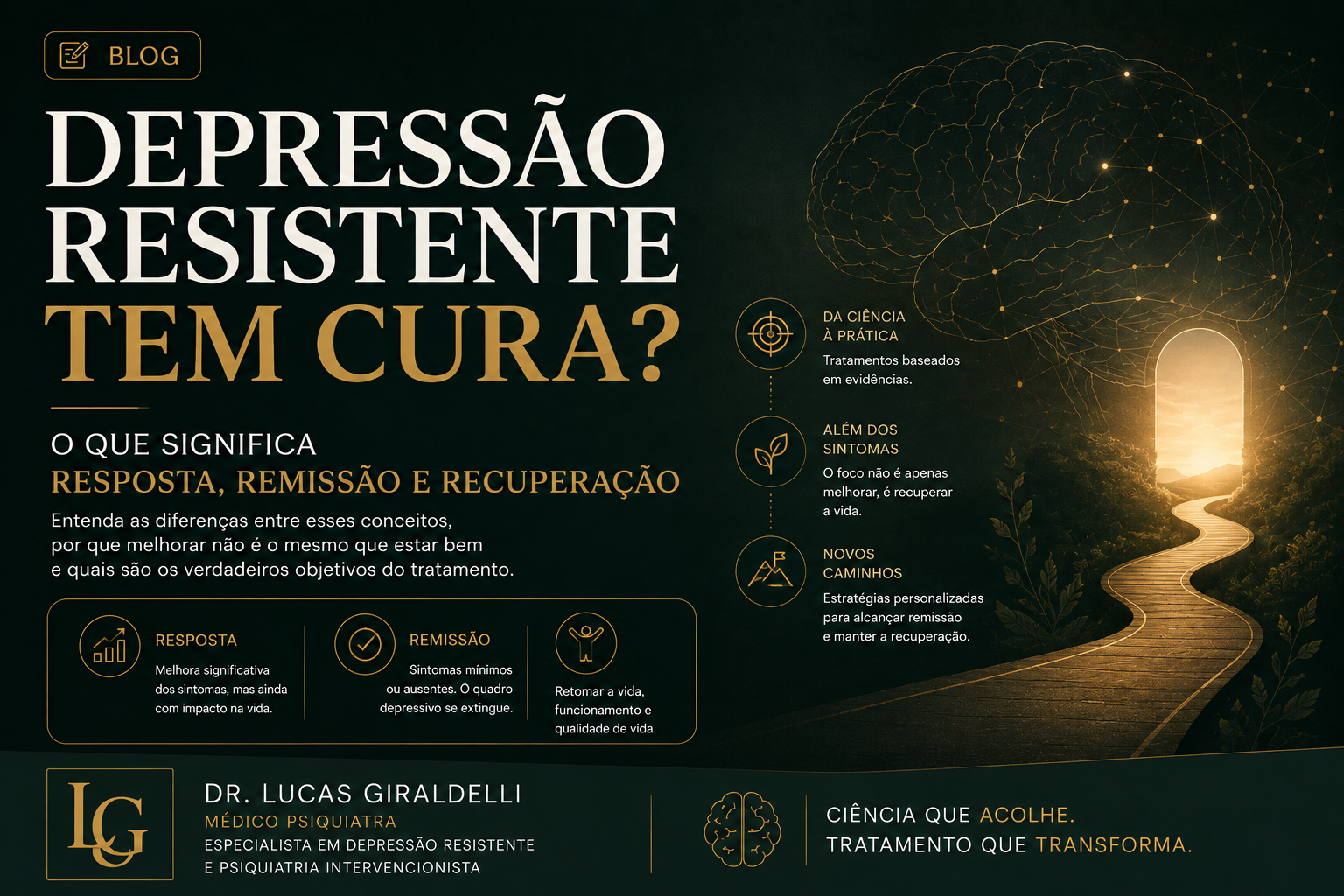 Depressão resistente tem cura? O que significa resposta, remissão e recuperação