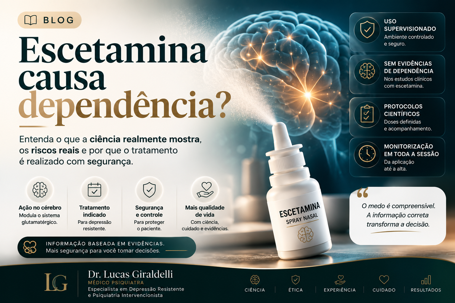 Escetamina causa dependência?