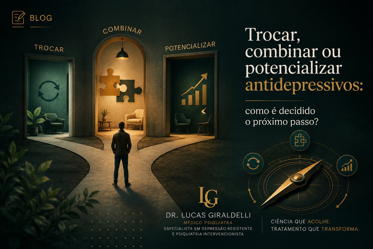 Trocar, combinar ou potencializar antidepressivos: como é decidido o próximo passo?